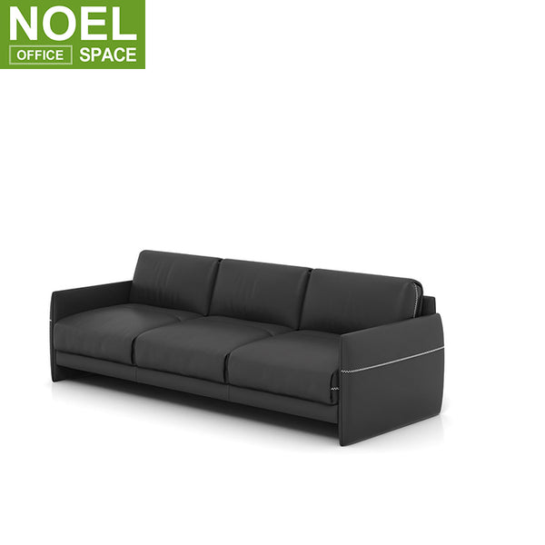 Office luxury simple custom three-seat sofa