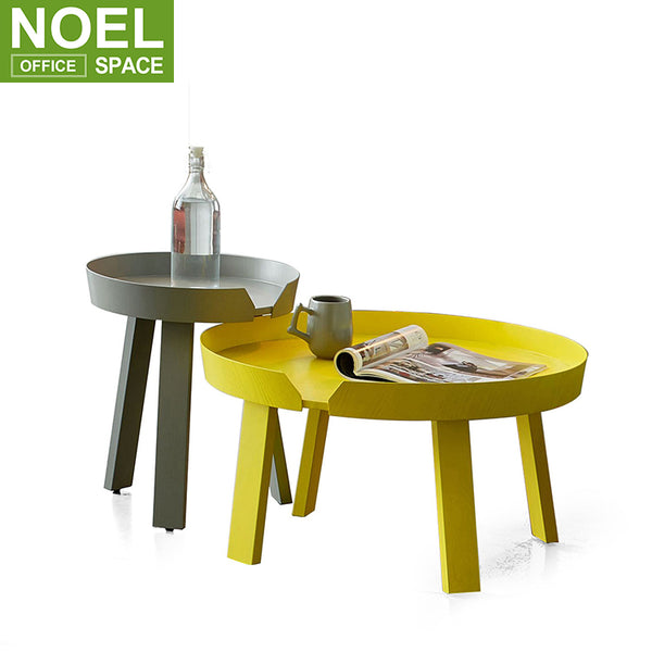 Creative combination coffee table wooden paint