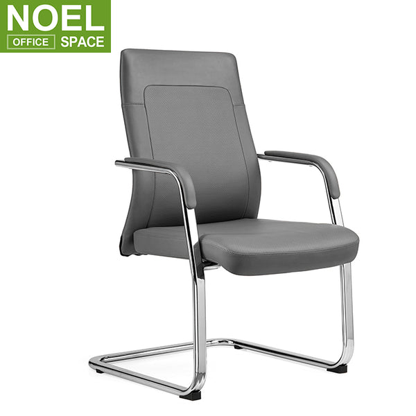 Palti-V, China suppliers commerical office leather chair metal Synthetic Leather chair