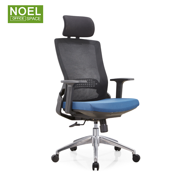 Pearl-H, New Design High Back Mesh Office Chair, Fixed PP With Fiber Armrest
