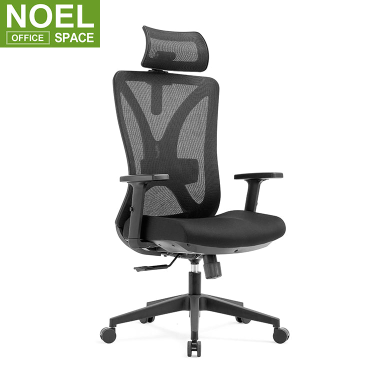 Lana-H(White frame),High back nylon mesh office chair – NOEL FURNITURE