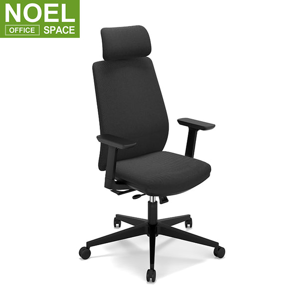 Riva-H, Hot Selling High Back Swivel Office Ergonomic Chair Black