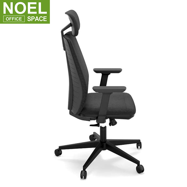 Riva-H, Hot Selling High Back Swivel Office Ergonomic Chair Black