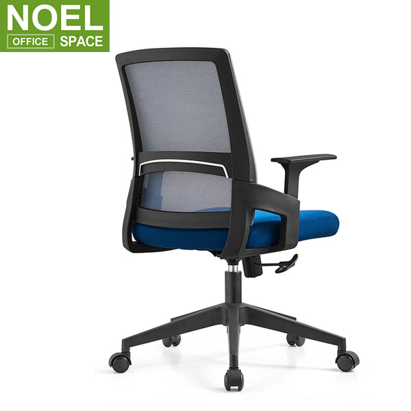 Rock-M, Modern office furniture swivel mesh office chair with nylon base for staff