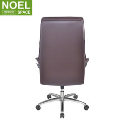 Samson-H, High Back Brown Leather Executive Office Chair Office Leather Chair