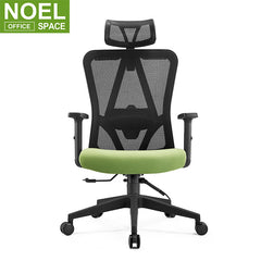 Stacy-H, Swivel secretary chair high back ergonomic chair mesh chair with wheels for hotel