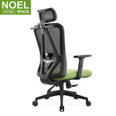 Stacy-H, Swivel secretary chair high back ergonomic chair mesh chair with wheels for hotel