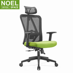 Stacy-H, Swivel secretary chair high back ergonomic chair mesh chair with wheels for hotel