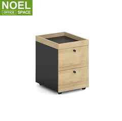 Custom made office mobile pedestal cabinet parts with two drawer