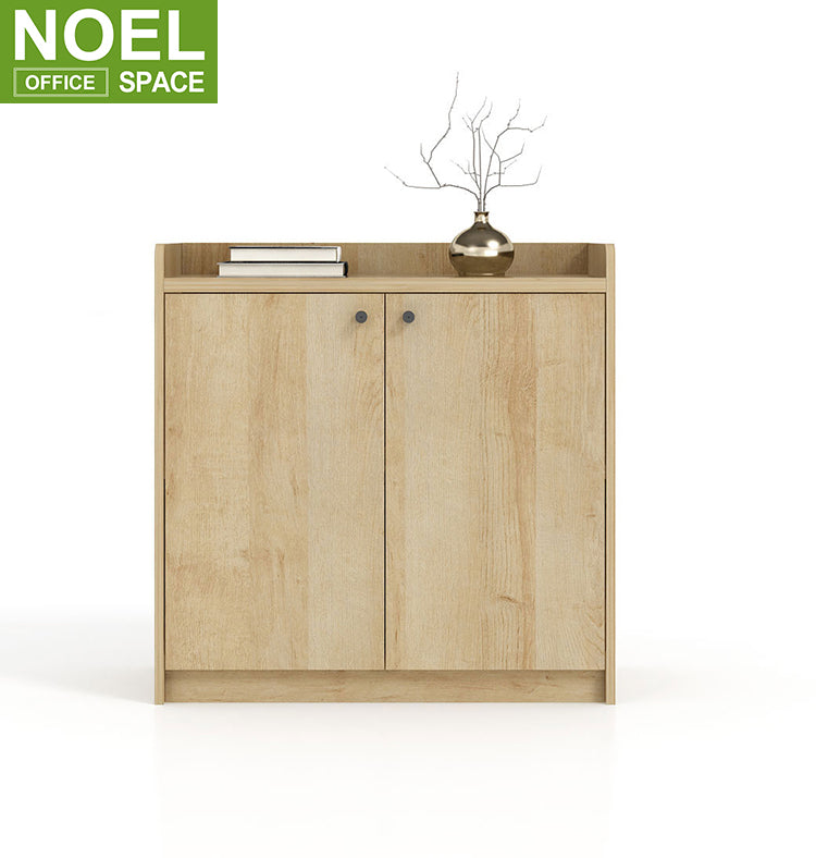 Simple Design Office Filing Cabinet Wooden Door Tea Storage Cabinet