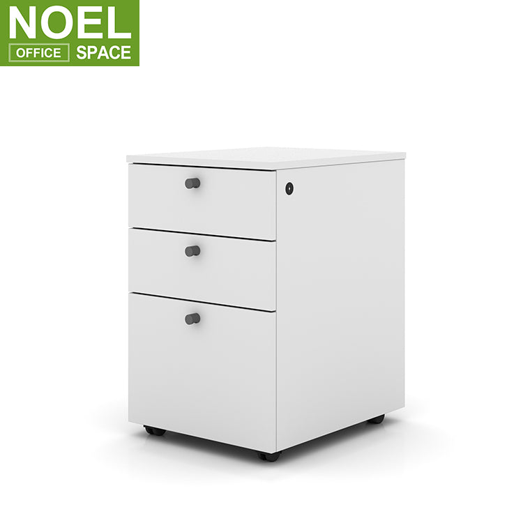 Factory price 3 drawer steel file cabinet metal office mobile pedestal vertical drawer filing cabinet