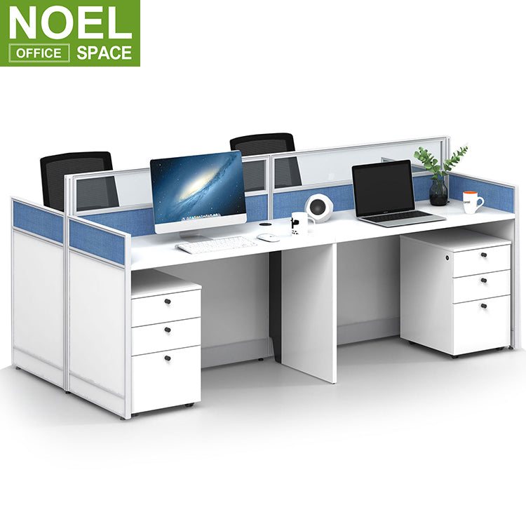 Top selling popular type 4 seater modern 4 person office computer workstation at low price