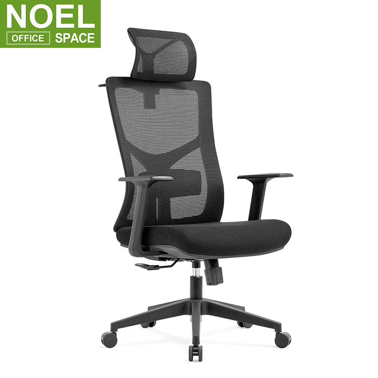 Roma-H (Fixed PP armrest), New design modern neck support executive me –  NOEL FURNITURE