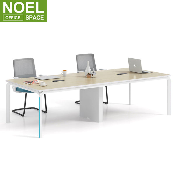 Classic large conference room square meeting table