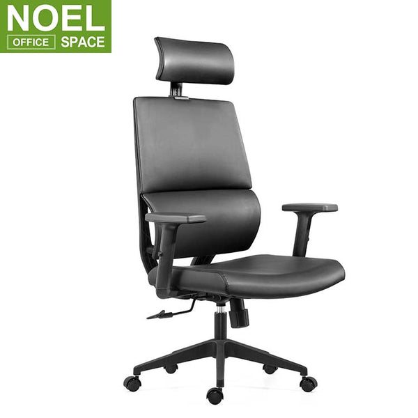 Mars-H(PU), High back executive leather office chair Office Chair Height adjustable armrest