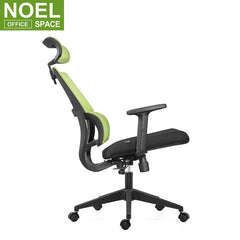 Mars-H, Ergonomic Mesh High Back Executive Computer Office Chair Black with Headrest New