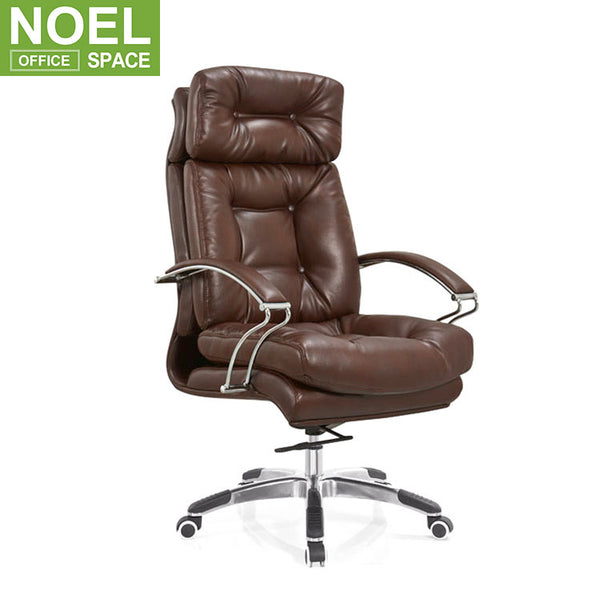 Otis-H, Executive Office Chair with Lumbar Support Arms Executive Judge Task chair Rolling Swivel PU Leather Chair